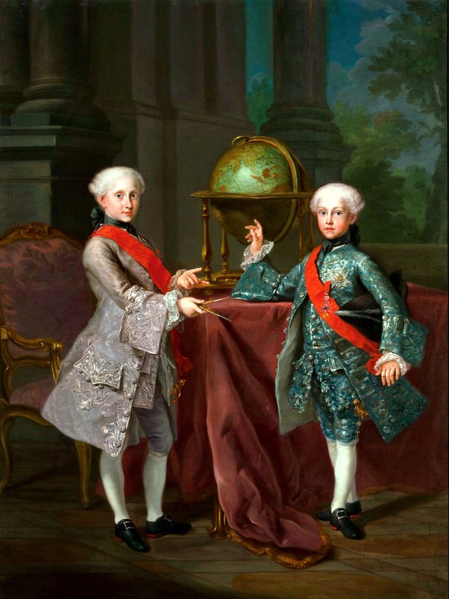 The Infantes Fernando and Gabriel by Giuseppe Bonito