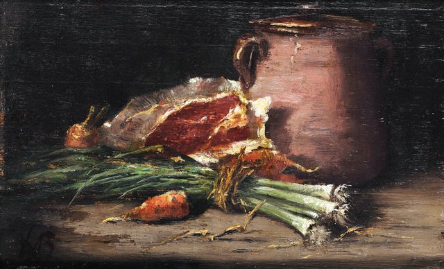 Meat and Legumes by François Bonvin