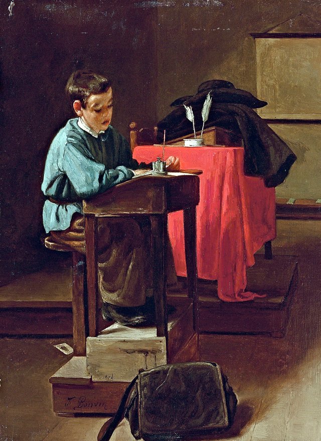 L'écolier by François Bonvin