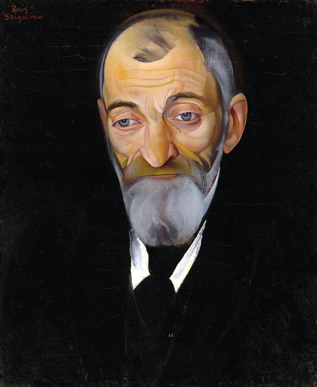 Portrait of Lev Shestov (1866-1938) by Boris Grigoriev