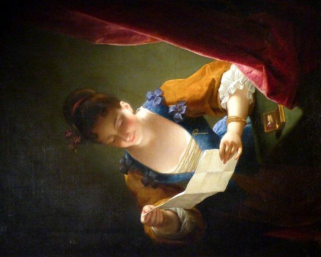 Young Woman Reading a Letter by Jean Raoux