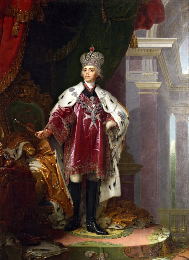 Portrait of Paul I in Coronation Robes (1754–1801) by Vladimir Borovikovsky