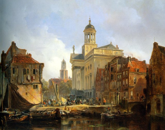 View of Utrecht by Johannes Bosboom
