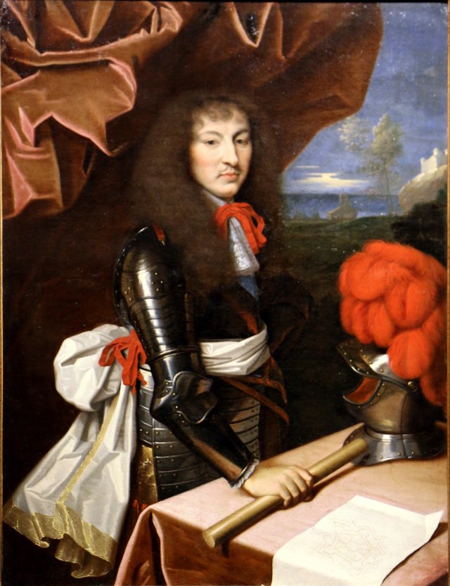 Portrait of Louis XIV in Armour by Nicolas Mignard