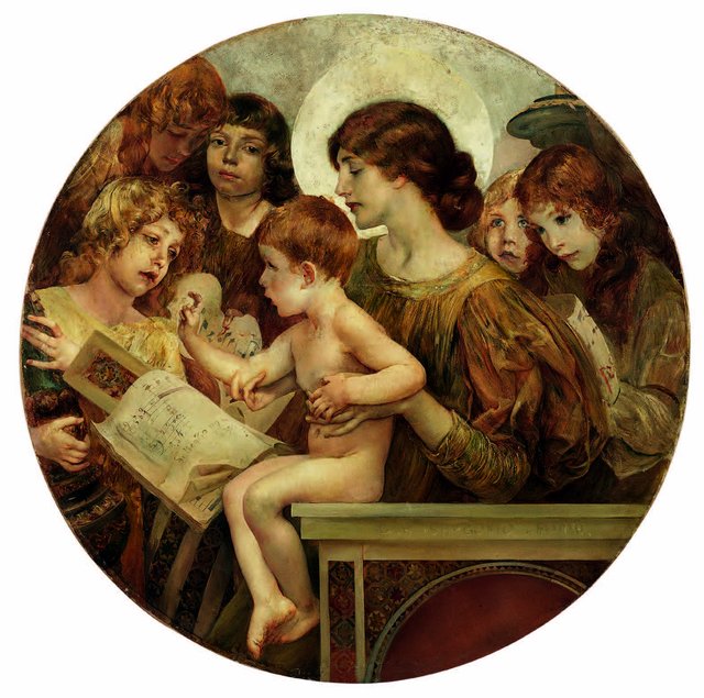 The Virgin of the Angels by Giulio Aristide Sartorio