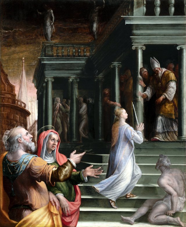 La Présentation de Marie au Temple by Lavinia Fontana