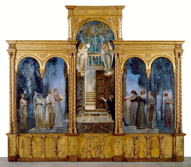 The wise and foolish virgins by Giulio Aristide Sartorio