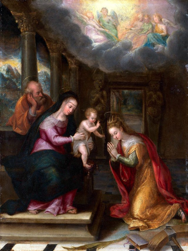 Mariage mystique de sainte Catherine by Lavinia Fontana