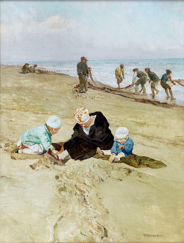 Winter sun by Giulio Aristide Sartorio