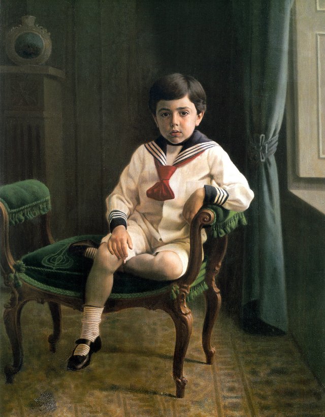 Boy with Sailor Costume by Kamal-ol-molk