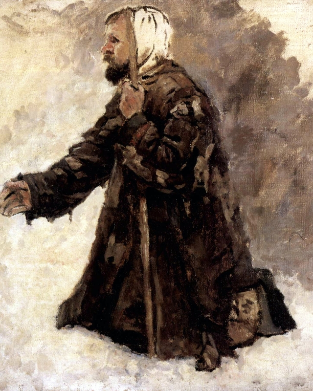 Besessener auf Knien by Vasily Surikov