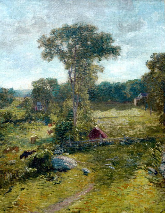 The Spring House, Windham by J. Alden Weir