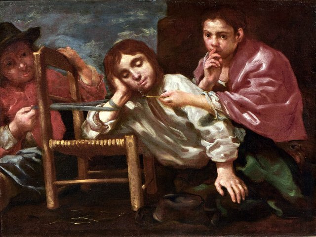 Three Children Playing (Allegory of Smell) by Bernhard Keil