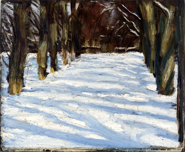 Józef Chełmoński Krajobraz zimowy by Józef Chełmoński