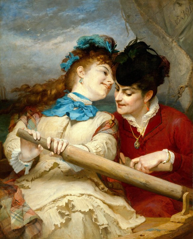 Concerning What the Young Women are Talking about by Frederick Arthur Bridgman