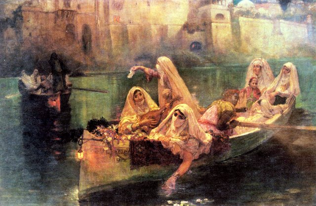 Return from the festival, Algiers by Frederick Arthur Bridgman