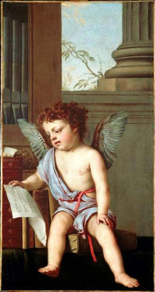 Putto chantant by Laurent de La Hyre
