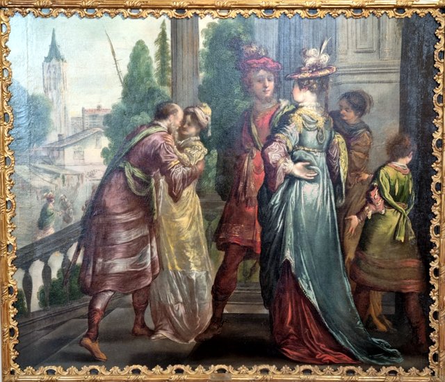Réunion de dames et de cavaliers by Claude Vignon