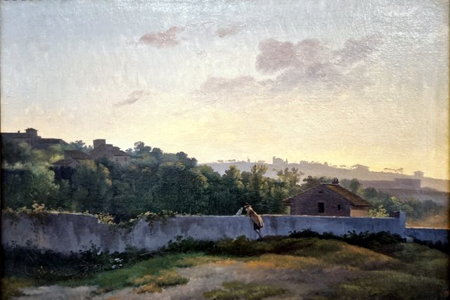Paysage effet de soir tombant by Jean-Pierre Houël