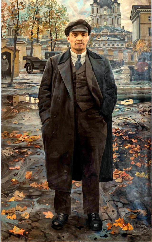 Lenin in front of Smolny by Isaak Brodsky