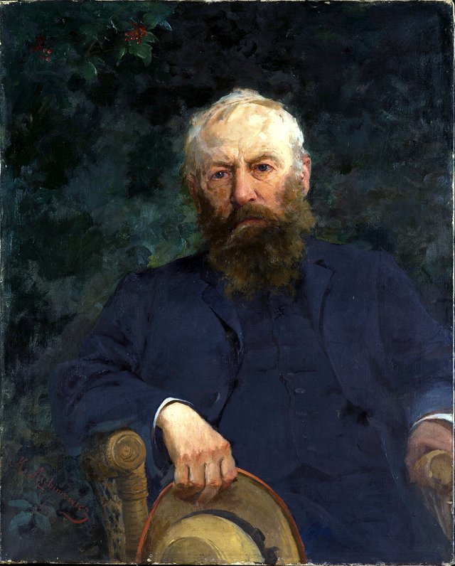 Kazimierz Alchimowicz Portret Józefa Chełmońskiego by Kazimierz Alchimowicz
