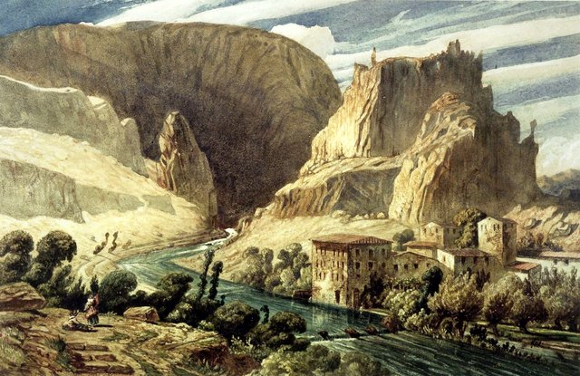 Fontaine de Vaucluse by Paul Huet