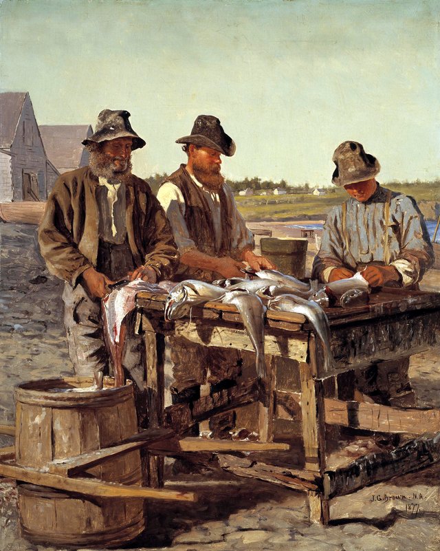 Cleaning Fish by John George Brown