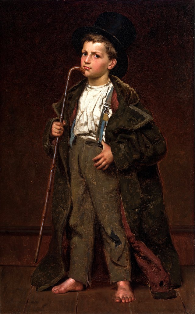 Boy with Cane by John George Brown