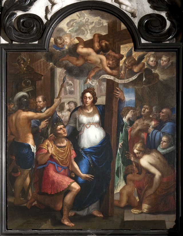 Emperor Constantine the Great venerates the Holy Cross by Wenceslas Cobergher