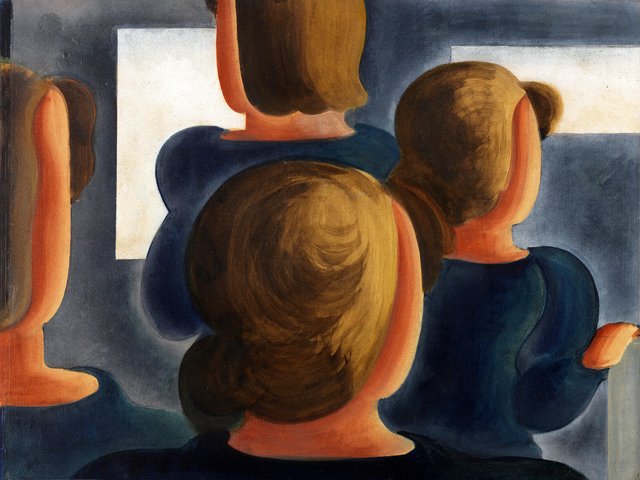 Tetrad with Grey by Oskar Schlemmer