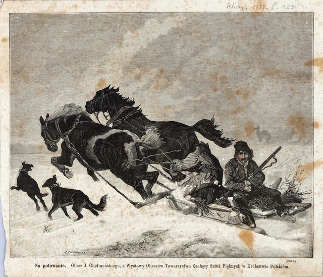 Andrzej Zajkowski after Józef Chełmoński Na polowanie by Józef Chełmoński