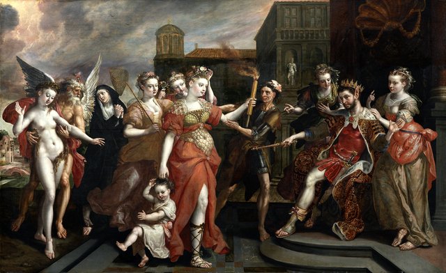The Calumny of Apelles by Maerten de Vos