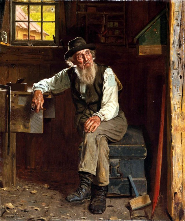 Living in the Past by John George Brown