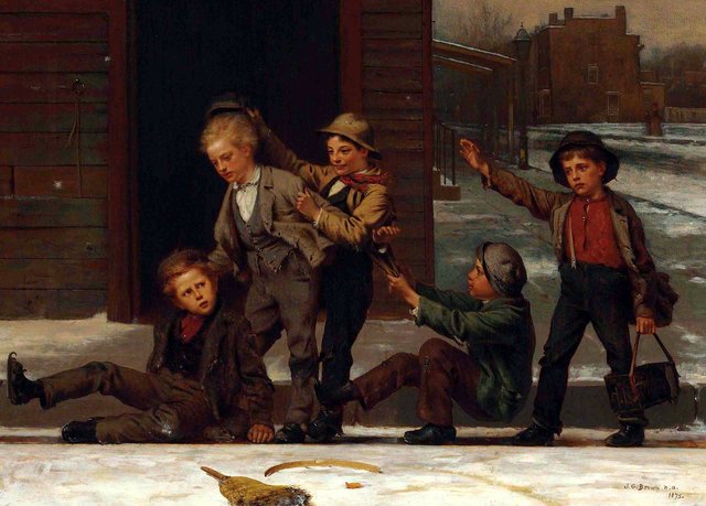 Winter Sports in the Gutter by John George Brown