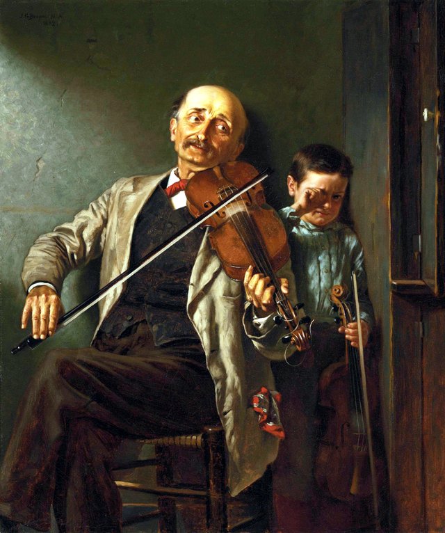 The Duet by John George Brown