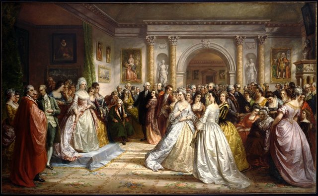 The Republican Court (Lady Washington's Reception Day) by Daniel Huntington