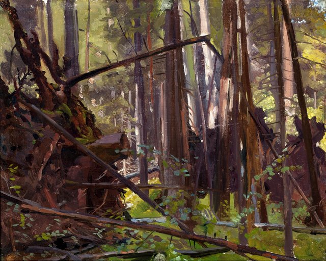 Józef Chełmoński Krajobraz – motyw z Białowieży by Józef Chełmoński