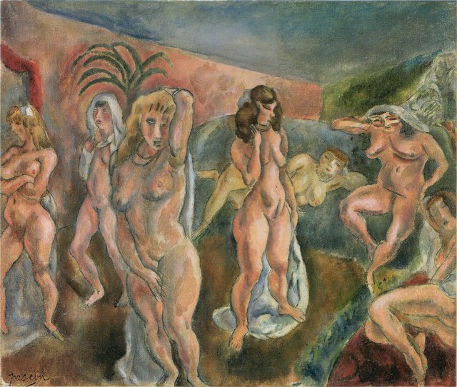 Composition of Nudes by Jules Pascin