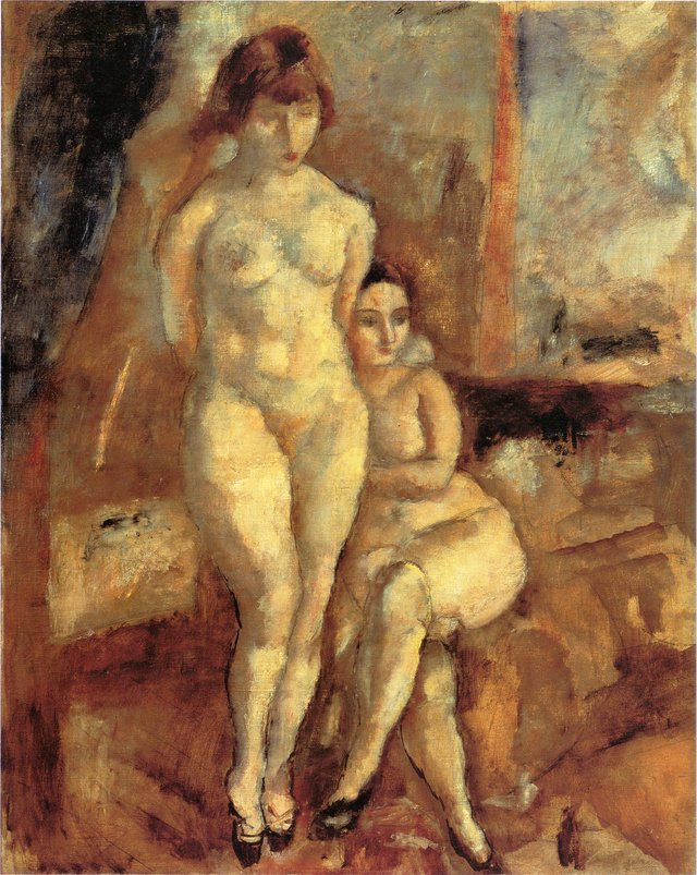 Two Models by Jules Pascin