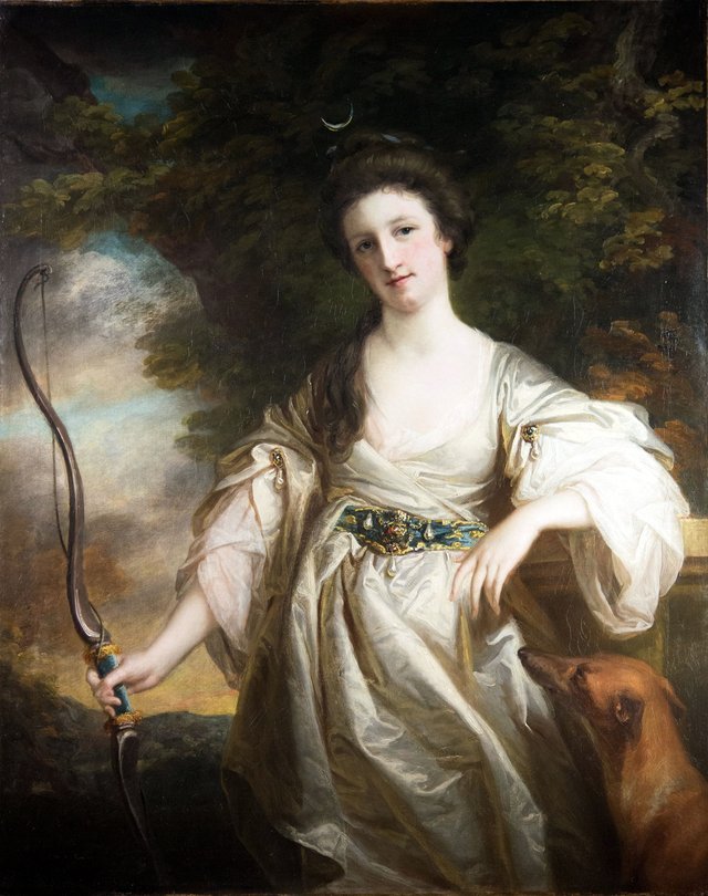 Joyce Crowther, Lady Lake (1744–1834) as Diana by Francis Cotes
