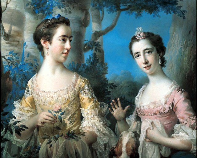 Double Portrait by Francis Cotes