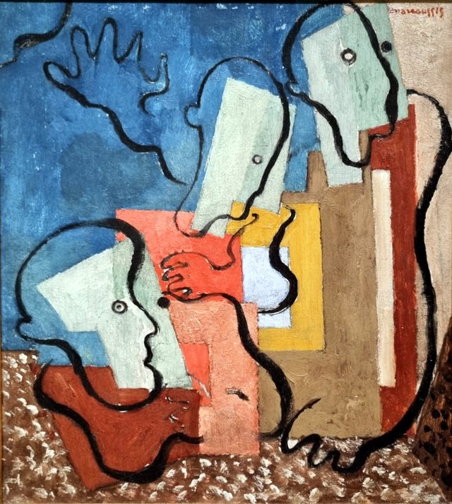Trois personnages by Louis Marcoussis