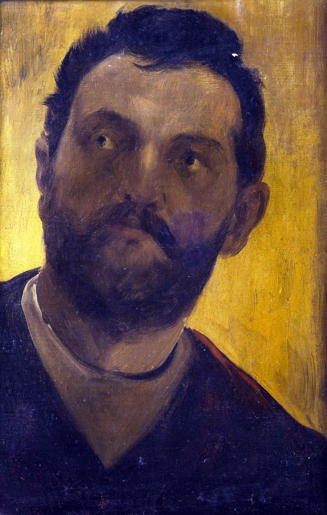 Study of a Man’s Head by Václav Brožík