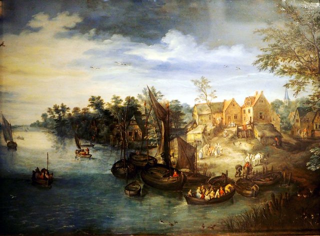 River Landscape by Jan Brueghel the Younger