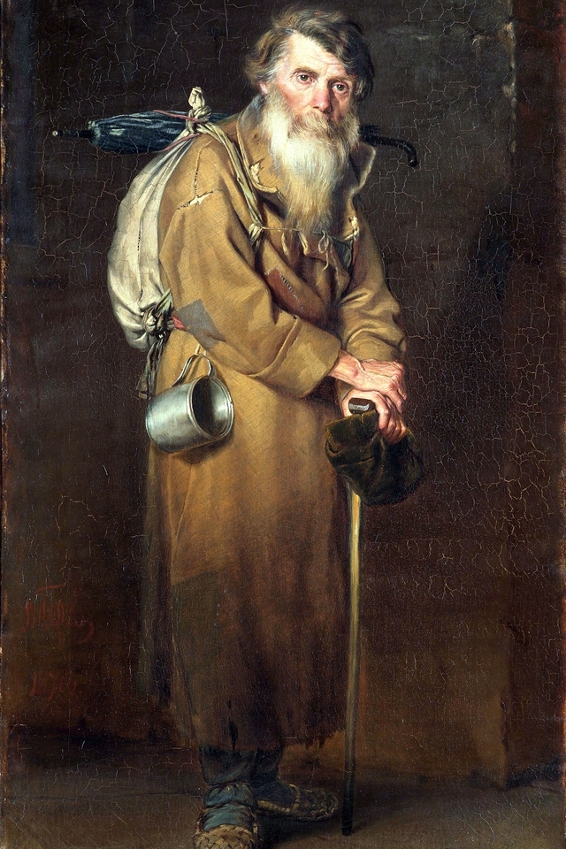 Wanderer by Vasily Perov by Vasily Perov