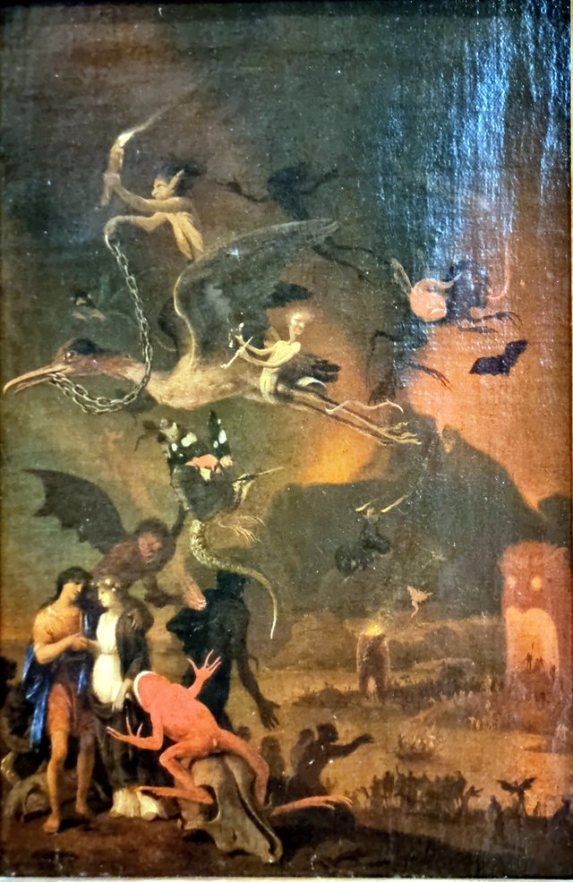 Orphée et Eurydice aux Enfers by Cornelis Saftleven