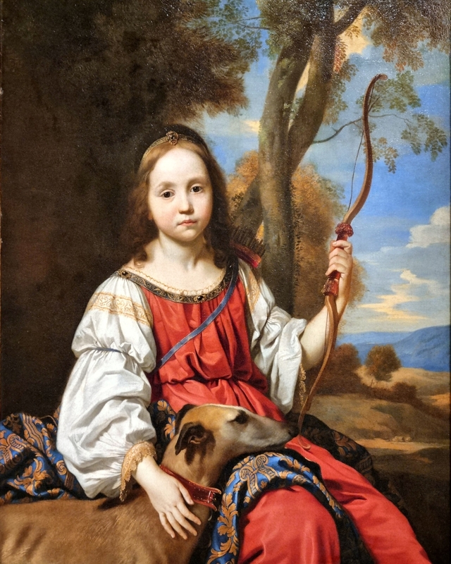 Portrait d'une fillette by Abraham Lambertsz van den Tempel