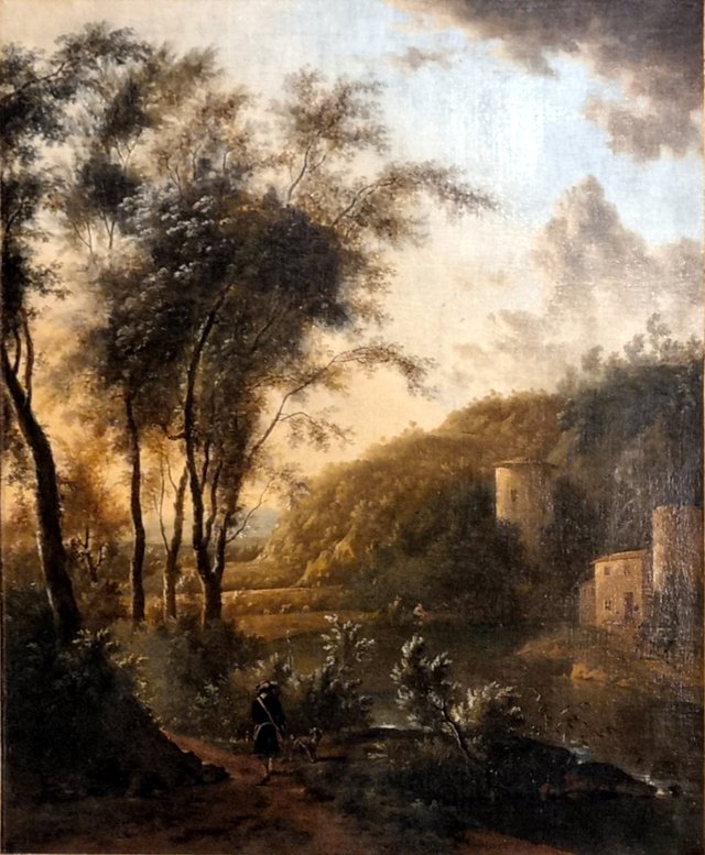 Paysage boisé by Frederik de Moucheron