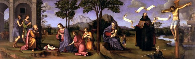 Adoration of the Child by Francesco Francia