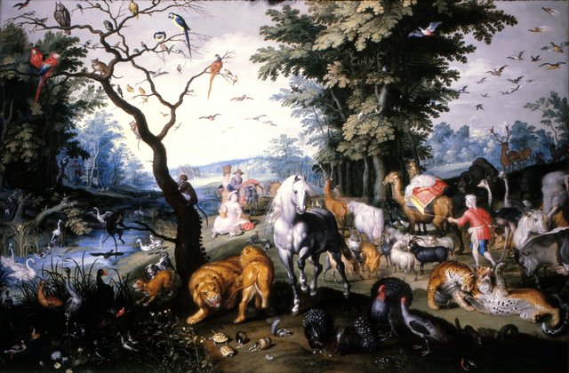 The animals entering Noah`s Ark by Jan Brueghel the Younger